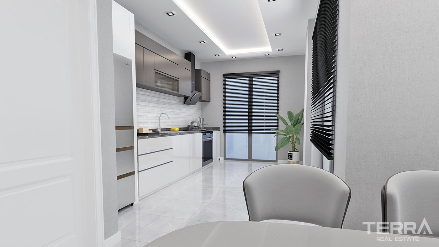 Well-Sized Luxury Apartments in Peaceful Area in Alanya Oba - 61902