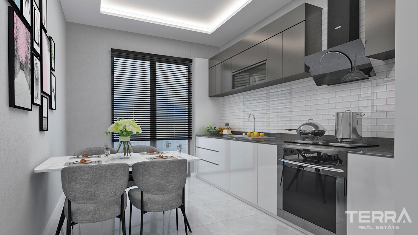 Well-Sized Luxury Apartments in Peaceful Area in Alanya Oba - 61905