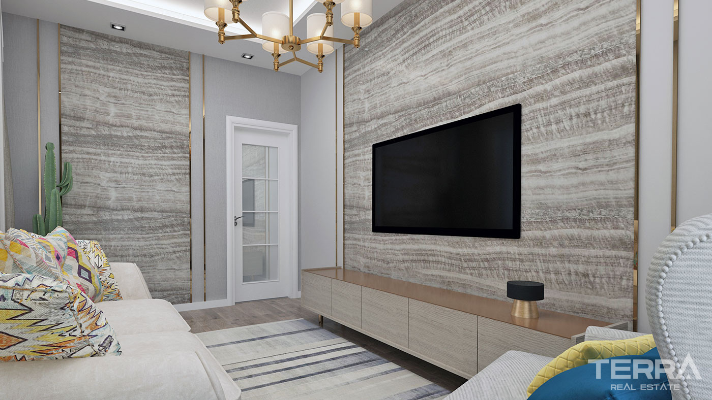 Well-Sized Luxury Apartments in Peaceful Area in Alanya Oba - 61906