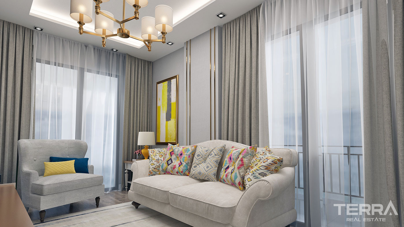 Well-Sized Luxury Apartments in Peaceful Area in Alanya Oba - 61907