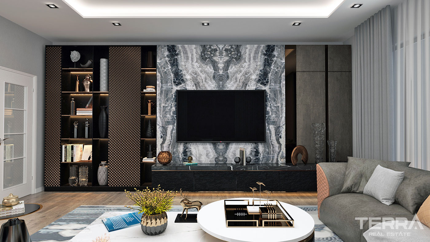 Well-Sized Luxury Apartments in Peaceful Area in Alanya Oba - 61908