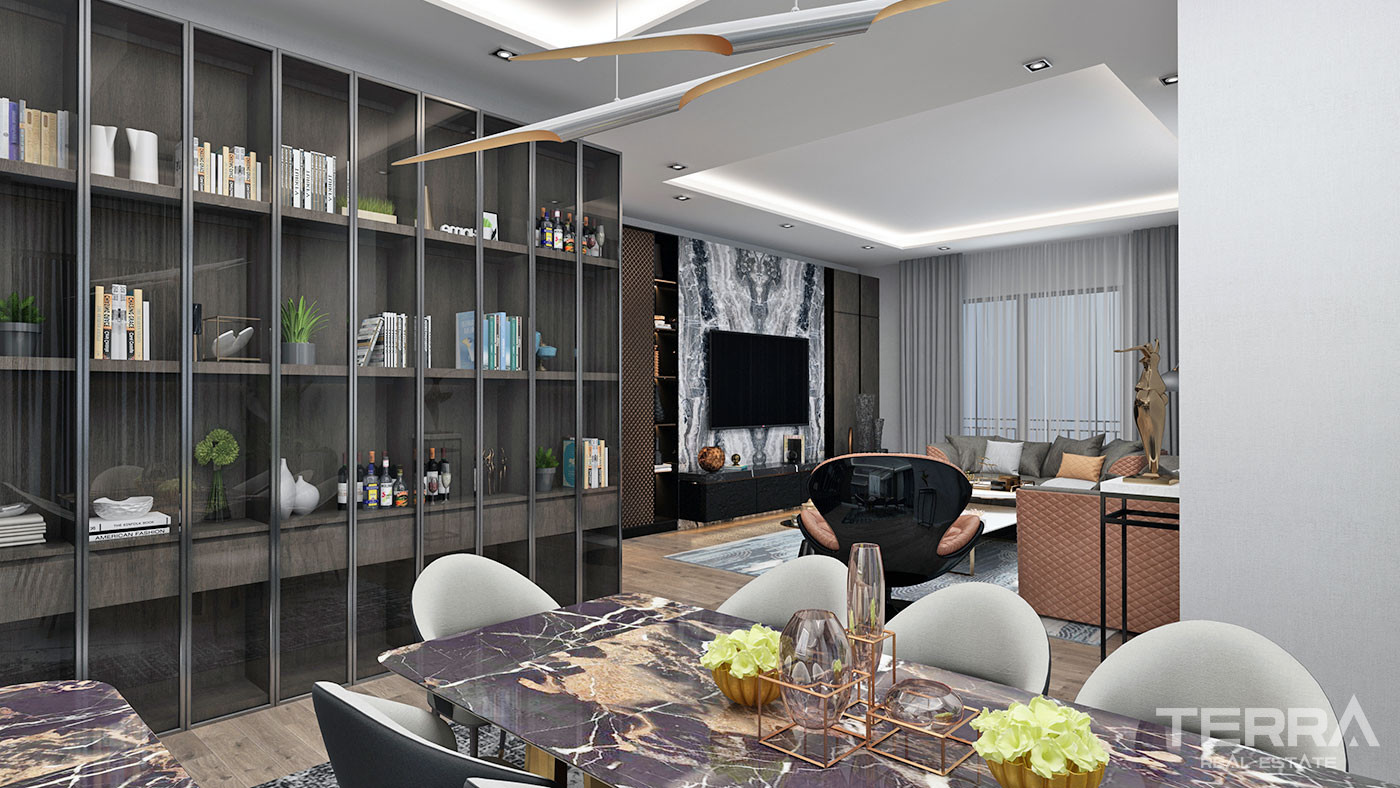 Well-Sized Luxury Apartments in Peaceful Area in Alanya Oba - 61909