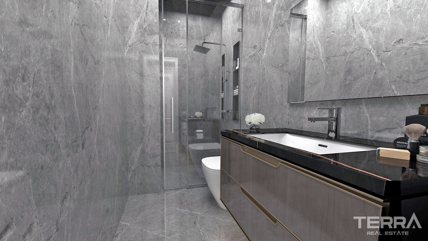 Well-Sized Luxury Apartments in Peaceful Area in Alanya Oba - 61912