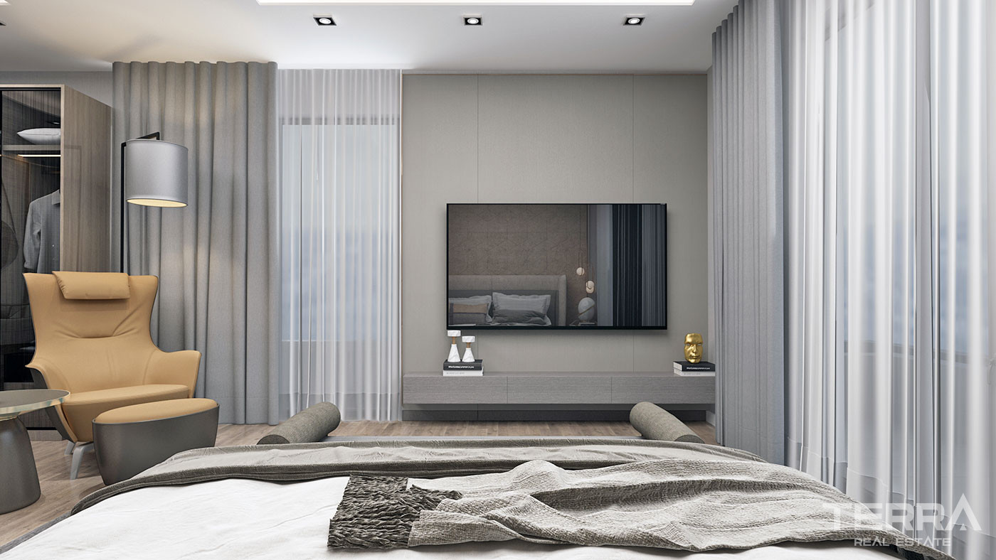 Well-Sized Luxury Apartments in Peaceful Area in Alanya Oba - 61915