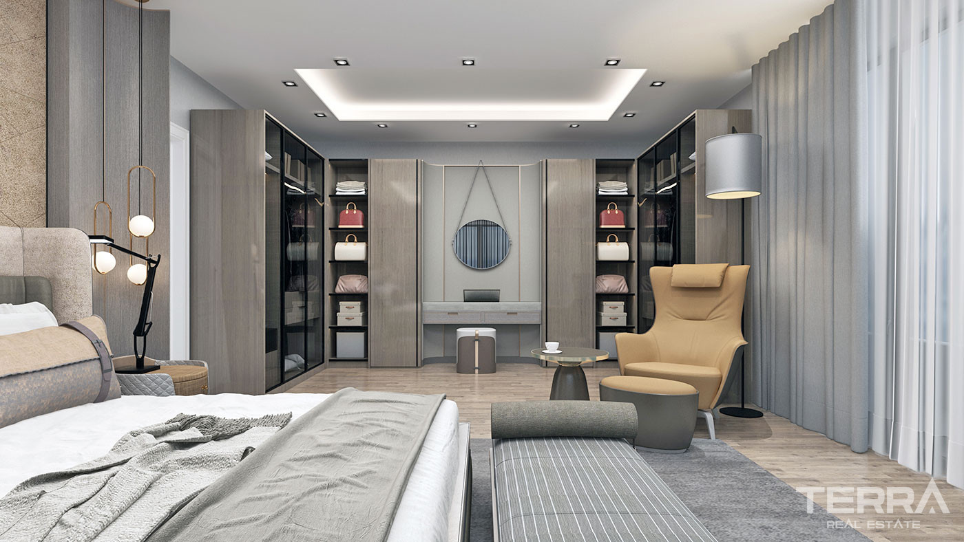 Well-Sized Luxury Apartments in Peaceful Area in Alanya Oba - 61917