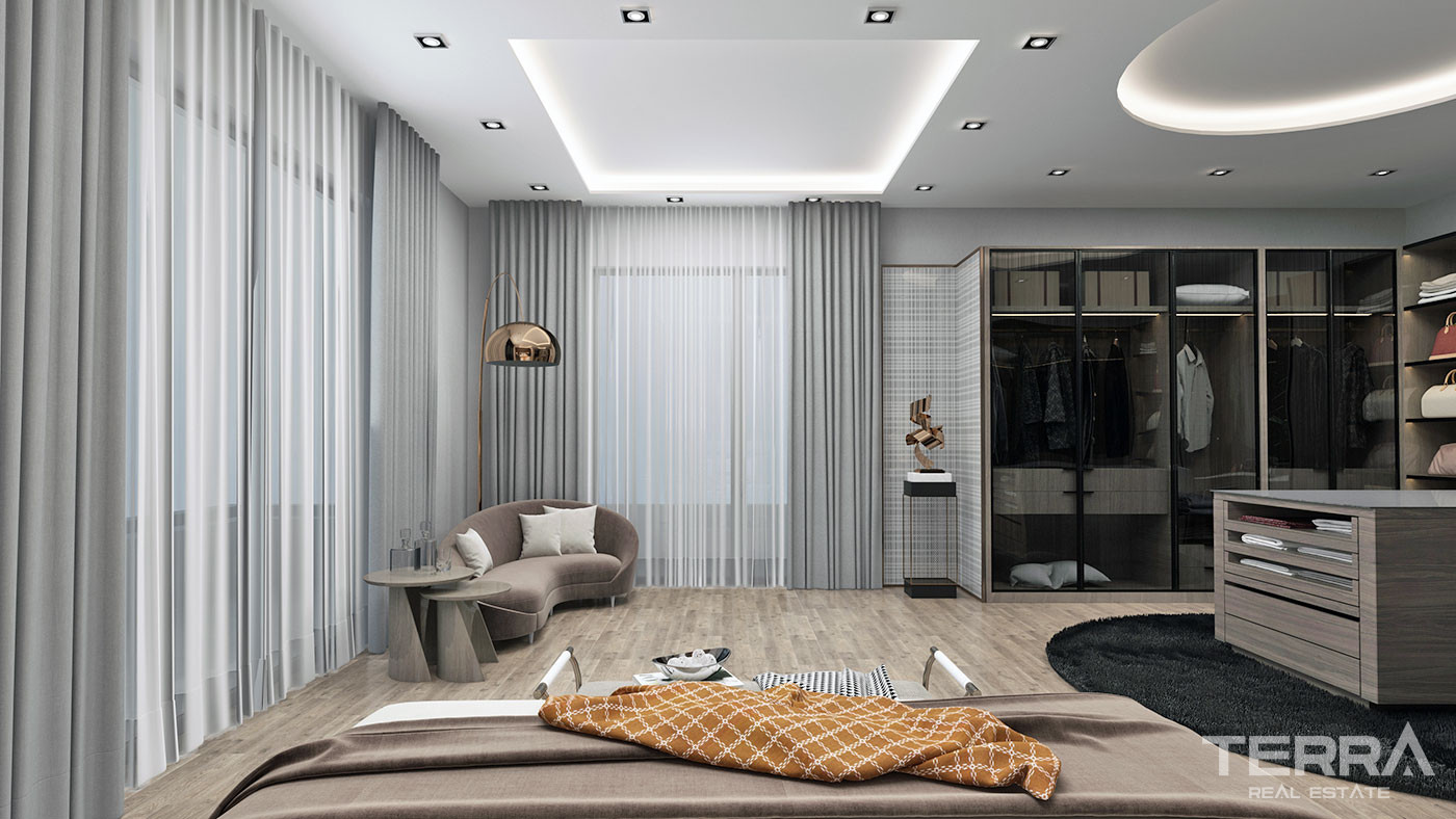 Well-Sized Luxury Apartments in Peaceful Area in Alanya Oba - 61918