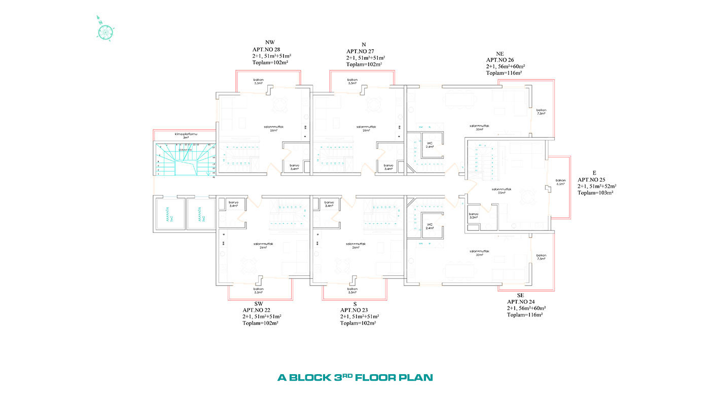 Apartamenty w centrum Alanyi w pobliżu plaży Kleopatry i Damlaş - 62097