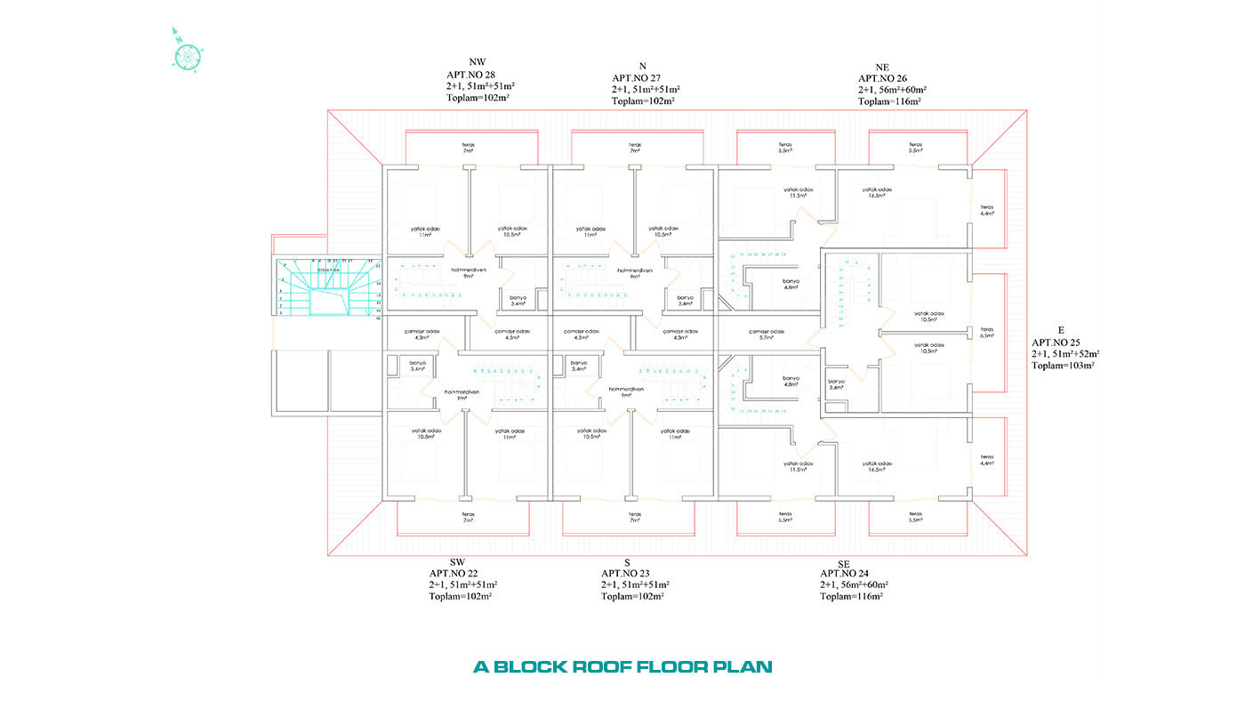 Apartamenty w centrum Alanyi w pobliżu plaży Kleopatry i Damlaş - 62099