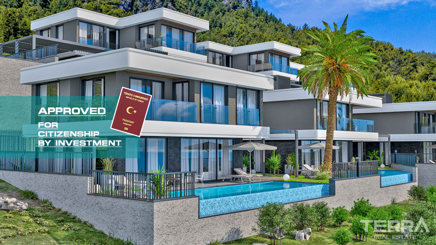 Ultra Modern Luxury Villas with a Panoramic Sea View in Alanya Tepe