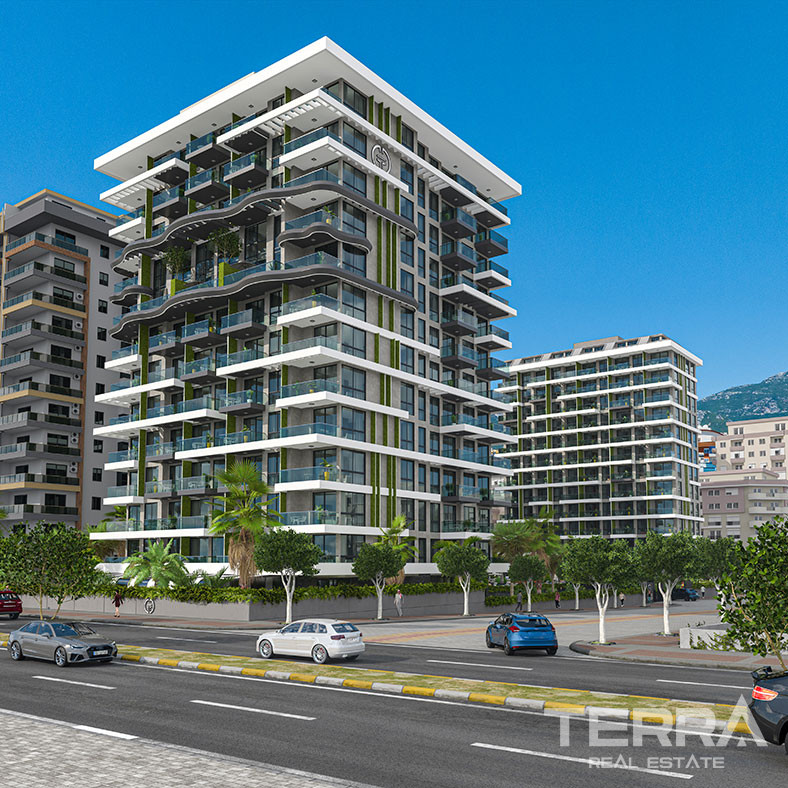 Alanya, Mahmutlar'da Deniz Manzaralı Satılık Lüks Daireler - 126749
