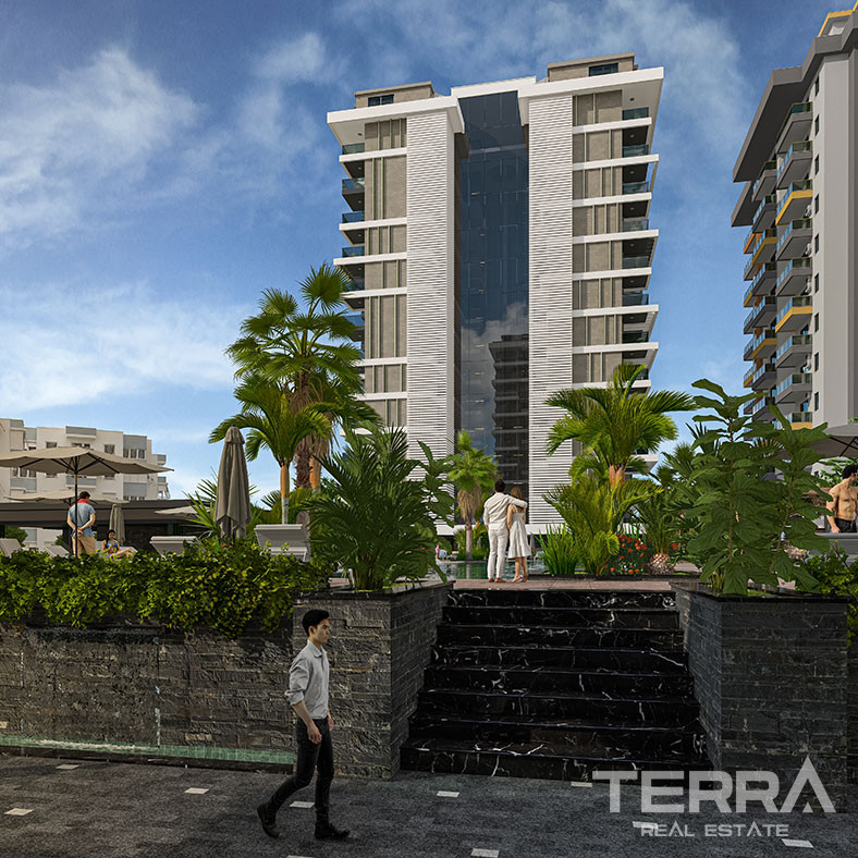 Alanya, Mahmutlar'da Deniz Manzaralı Satılık Lüks Daireler - 126750