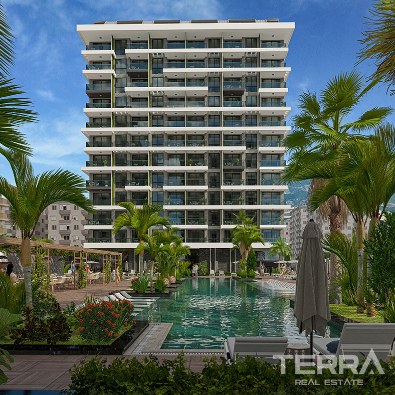 Alanya, Mahmutlar'da Deniz Manzaralı Satılık Lüks Daireler - 126751