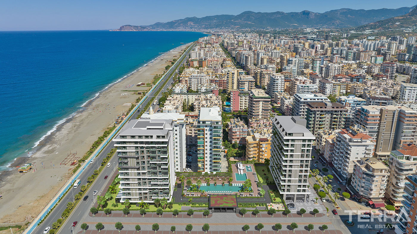 Alanya, Mahmutlar'da Deniz Manzaralı Satılık Lüks Daireler - 126757