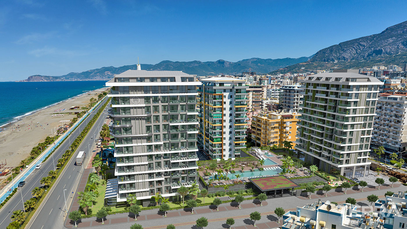 Alanya, Mahmutlar'da Deniz Manzaralı Satılık Lüks Daireler - 126759