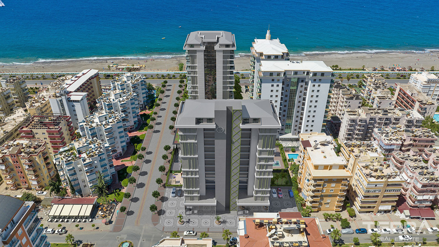 Alanya, Mahmutlar'da Deniz Manzaralı Satılık Lüks Daireler - 126760