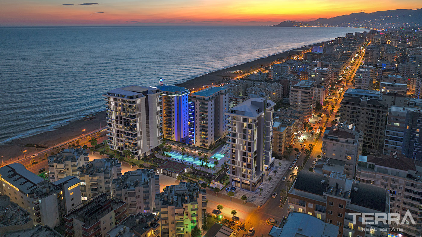 Alanya, Mahmutlar'da Deniz Manzaralı Satılık Lüks Daireler - 126766