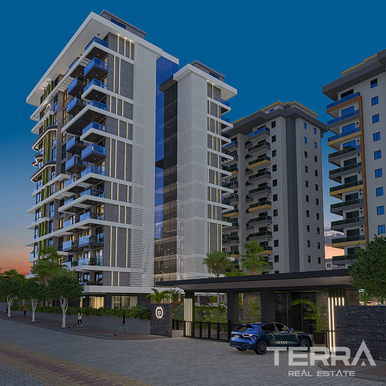 Alanya, Mahmutlar'da Deniz Manzaralı Satılık Lüks Daireler - 126768