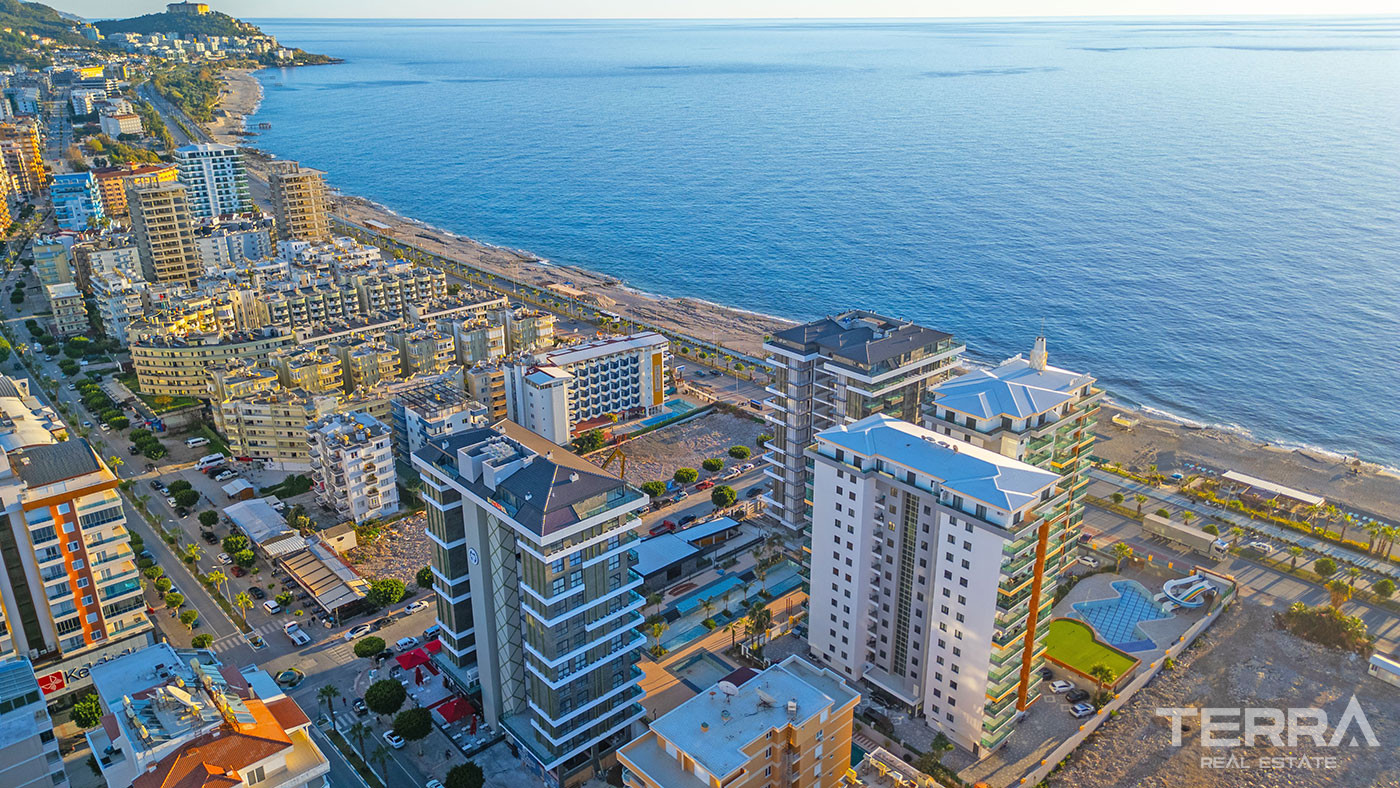 Alanya, Mahmutlar'da Deniz Manzaralı Satılık Lüks Daireler - 126814