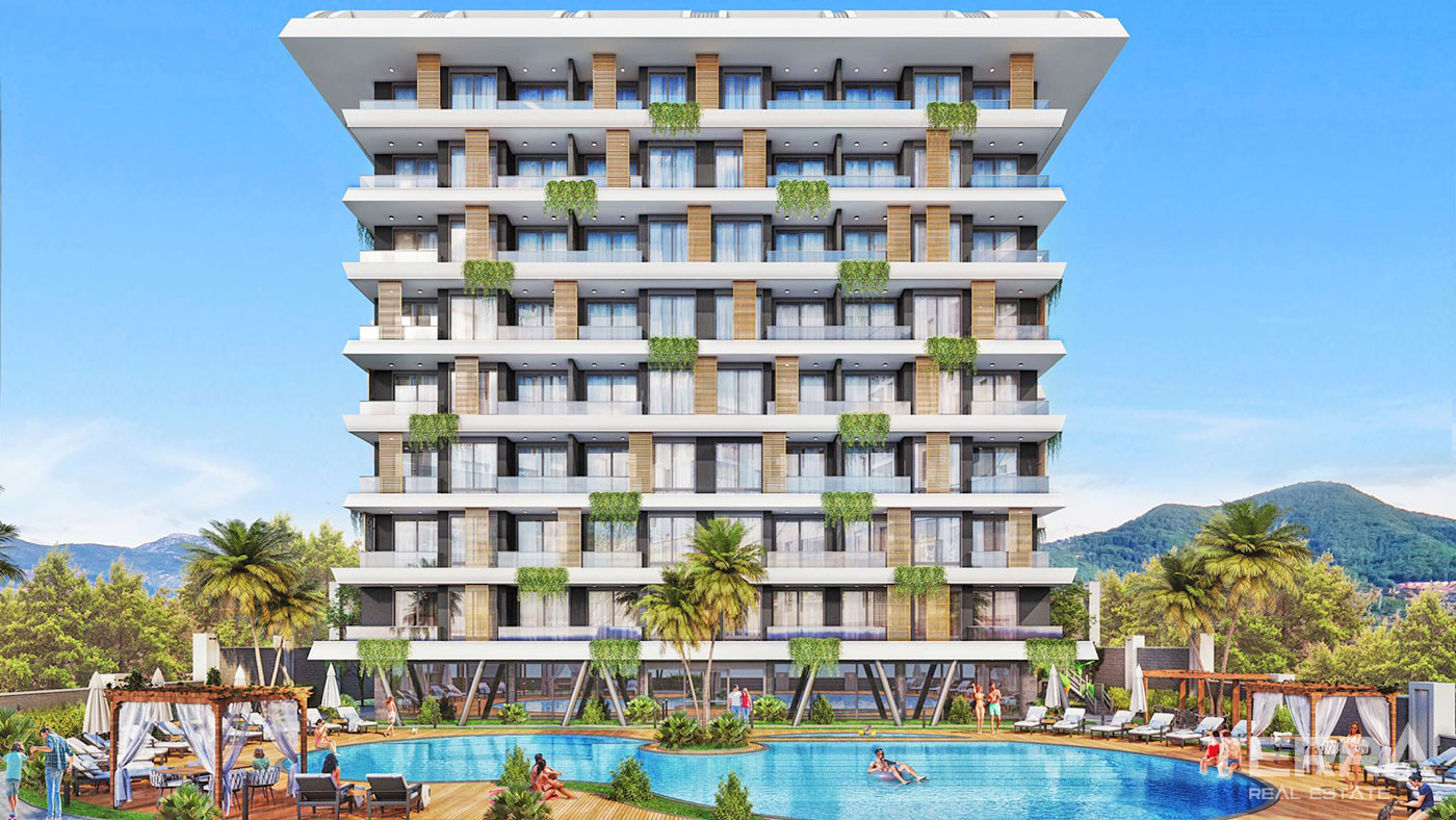 Sea View Apartments with Luxury Amenities in Alanya Demirtaş - 62600