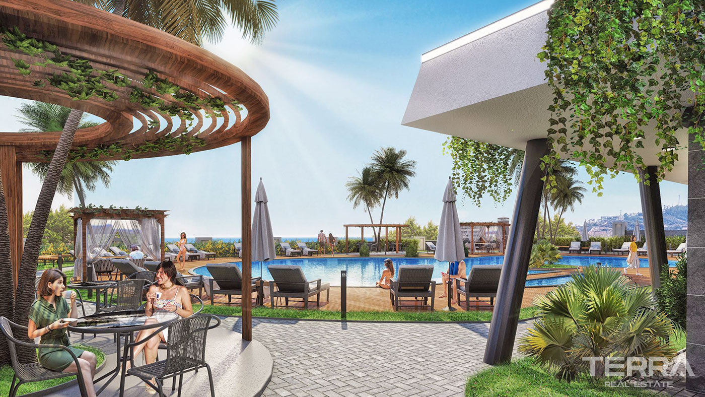 Sea View Apartments with Luxury Amenities in Alanya Demirtaş - 62609