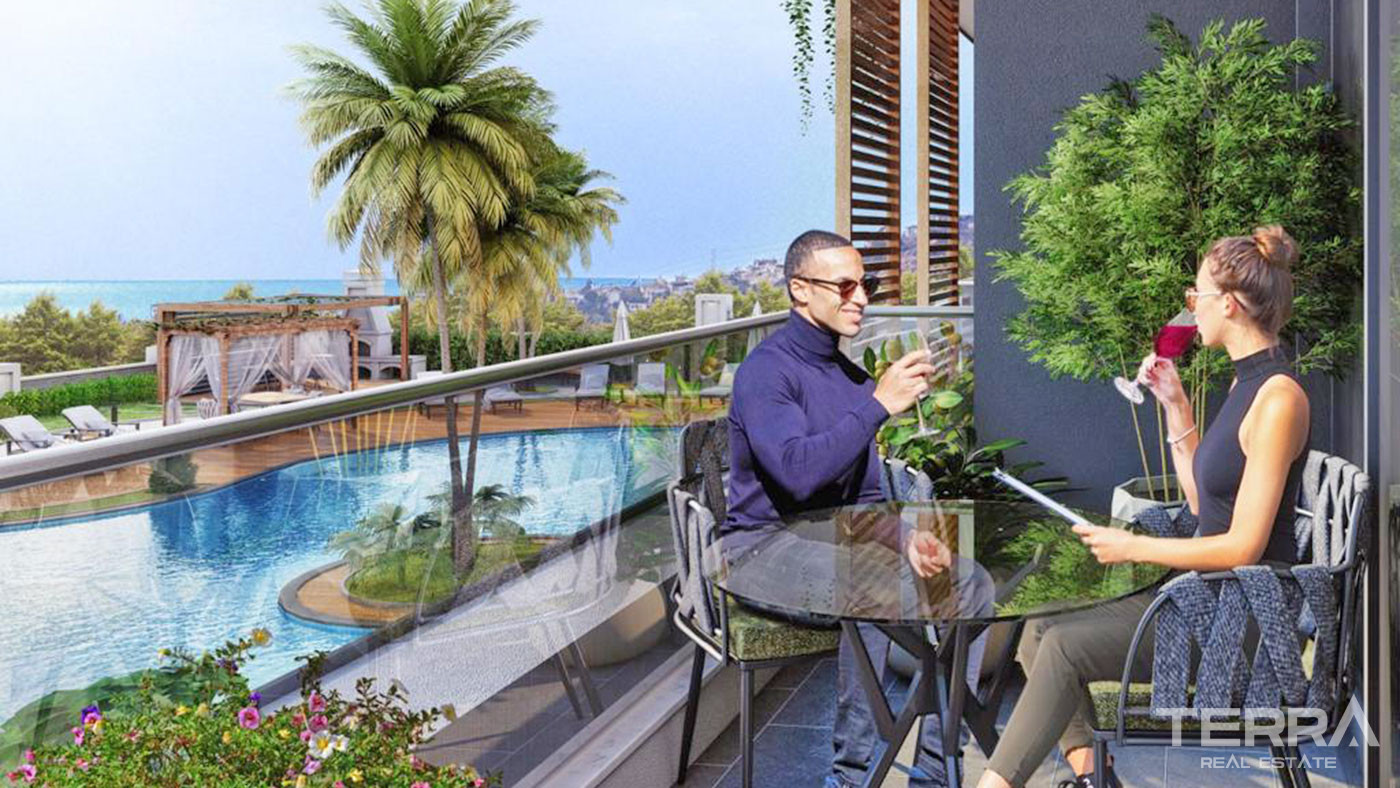Sea View Apartments with Luxury Amenities in Alanya Demirtaş - 62611