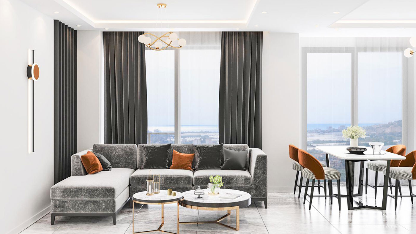 Sea View Apartments with Luxury Amenities in Alanya Demirtaş - 62656