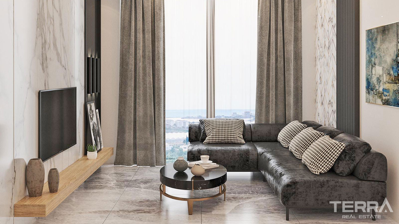 Sea View Apartments with Luxury Amenities in Alanya Demirtaş - 62657