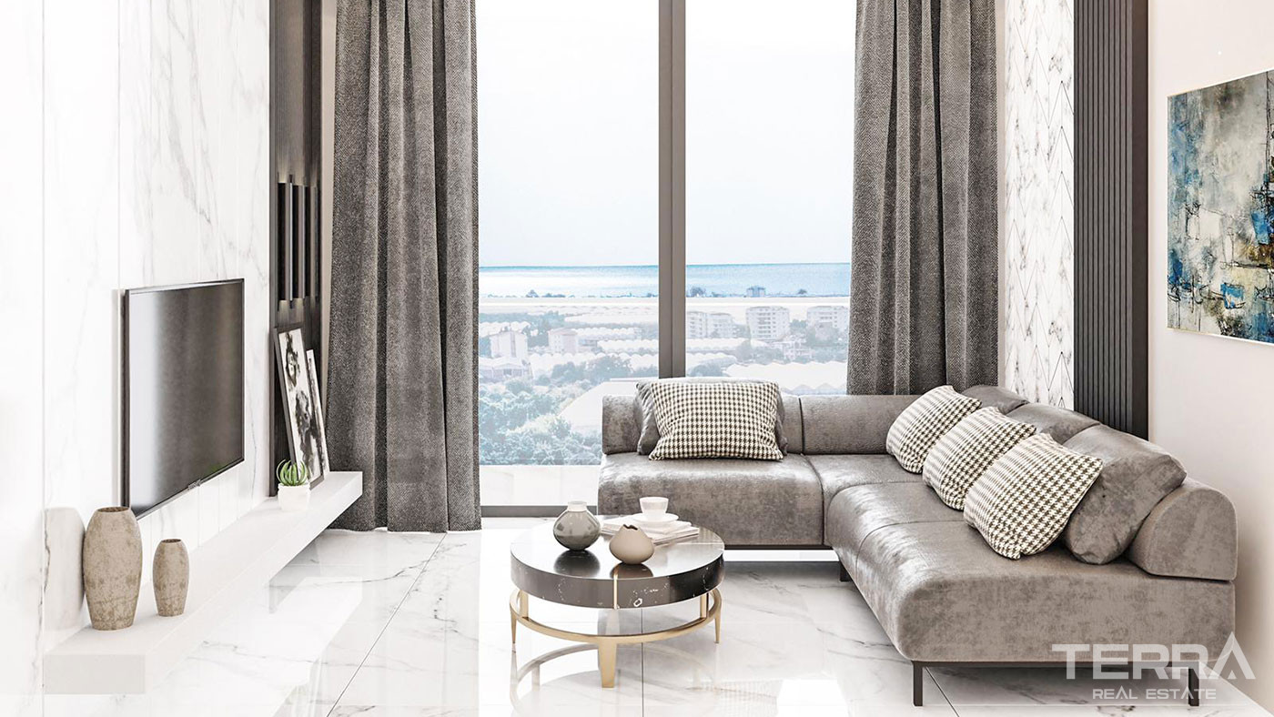 Sea View Apartments with Luxury Amenities in Alanya Demirtaş - 62661