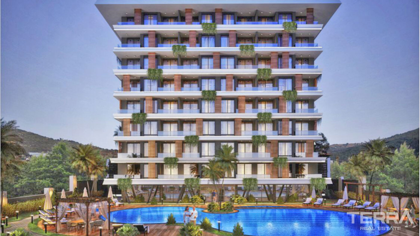 Sea View Apartments with Luxury Amenities in Alanya Demirtaş - 62663