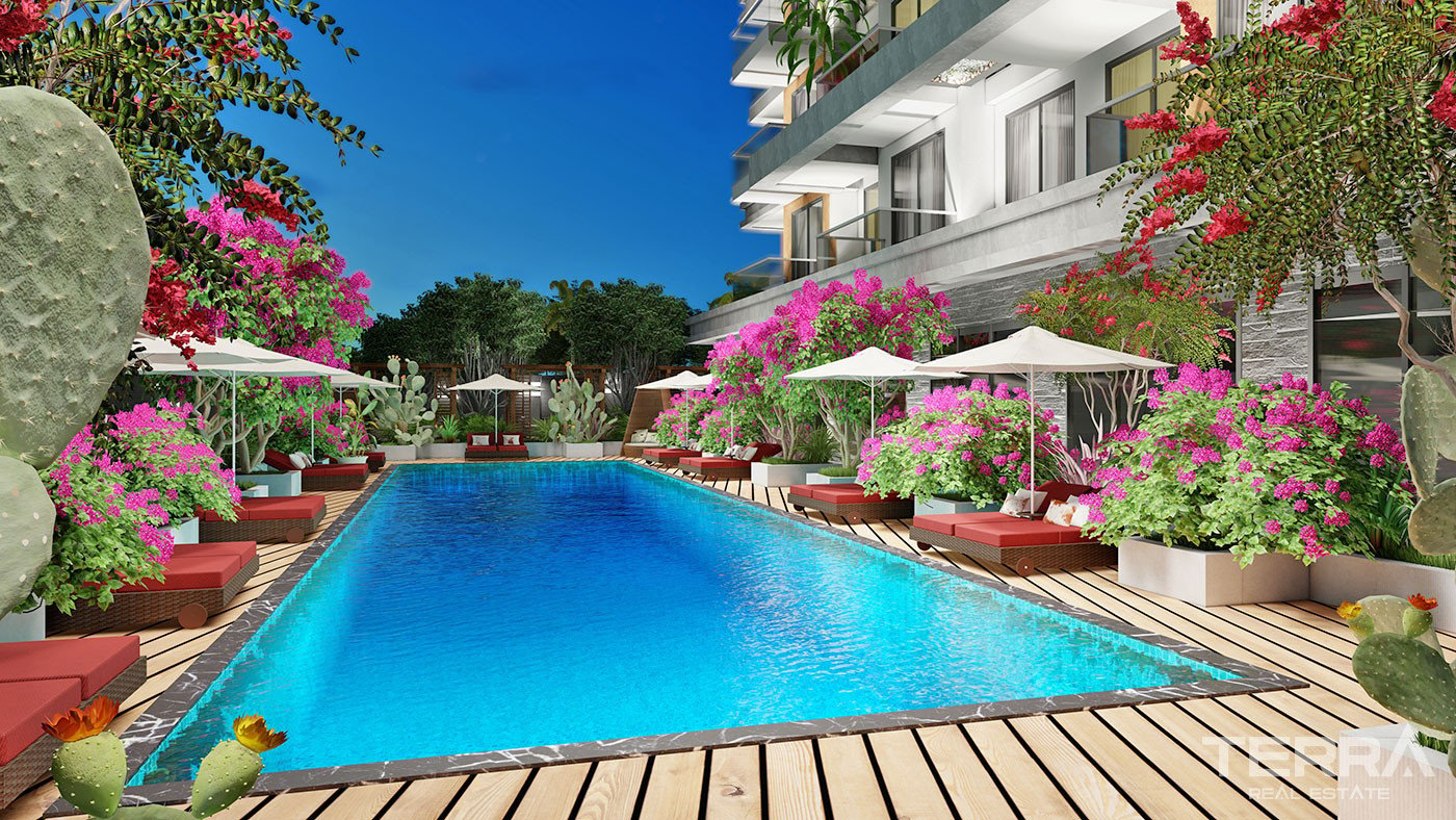 Bargain Apartments in a Luxury Residential Complex in Alanya Avsallar