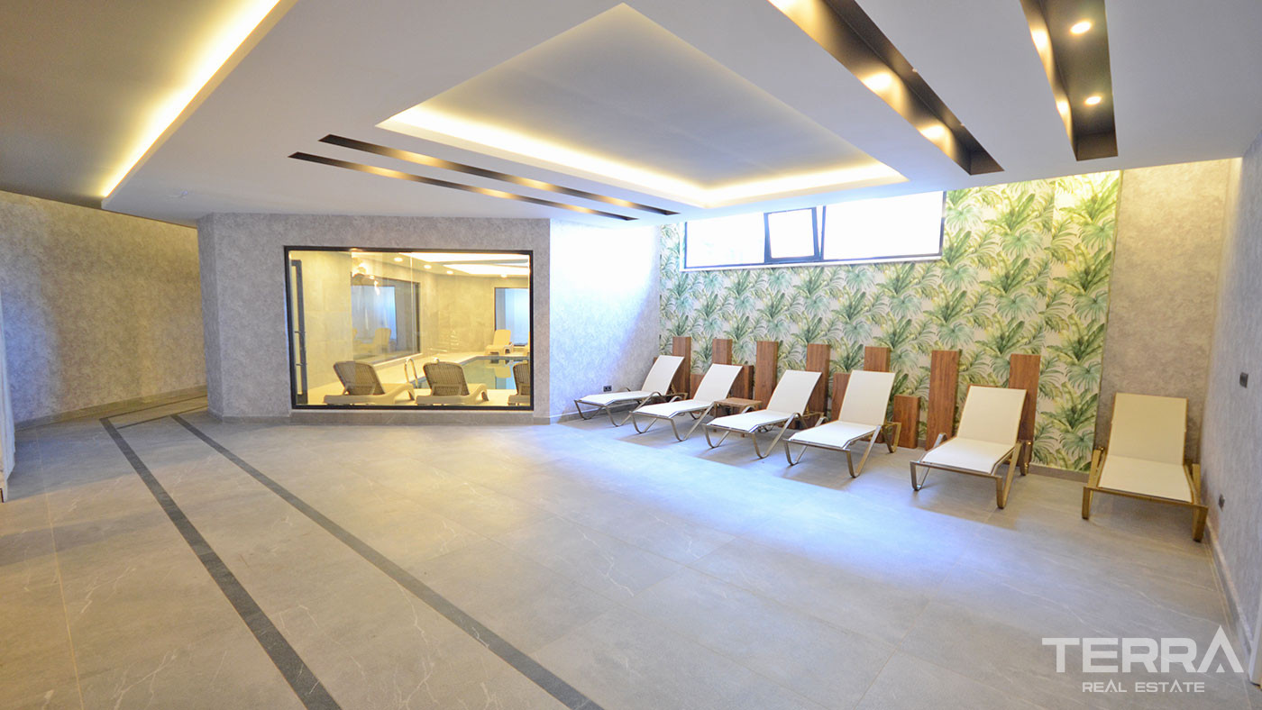 Sea View Apartment with Social Amenities in Alanya, Kargıcak - 62762