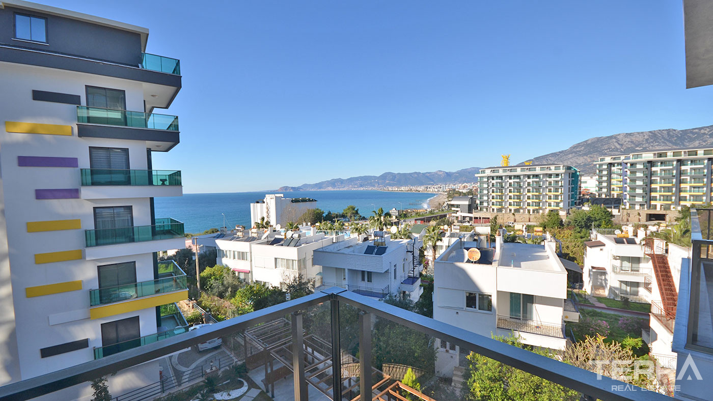 Sea View Apartment with Social Amenities in Alanya, Kargıcak - 62793