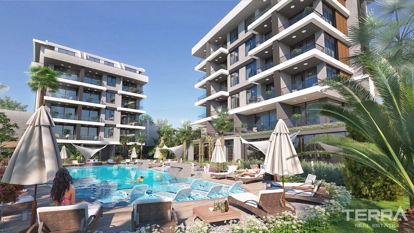 Alanya Apartments in Kargıcak with Free WiFi and Cafe in the Complex - 63112