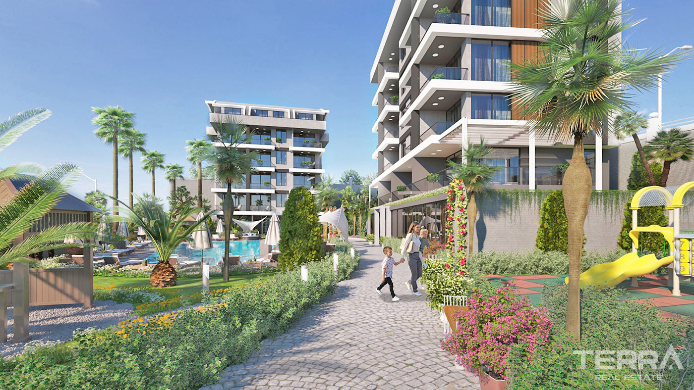 Alanya Apartments in Kargıcak with Free WiFi and Cafe in the Complex - 63114