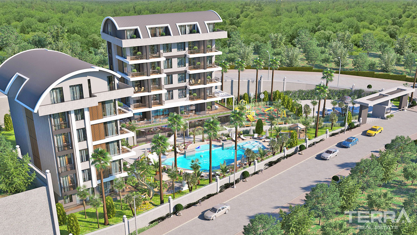 Alanya Apartments in Kargıcak with Free WiFi and Cafe in the Complex - 63121