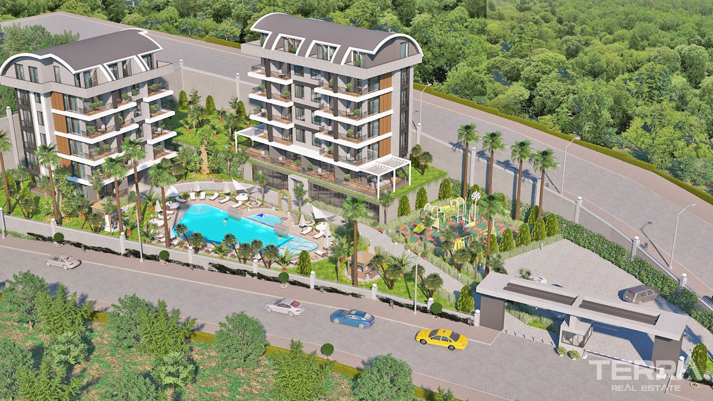 Alanya Apartments in Kargıcak with Free WiFi and Cafe in the Complex - 63122