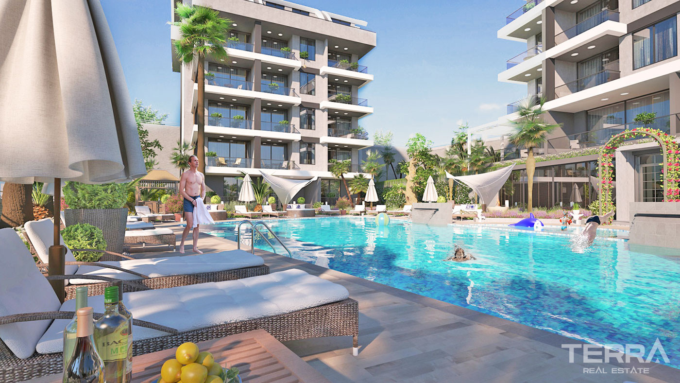 Alanya Apartments in Kargıcak with Free WiFi and Cafe in the Complex - 63124