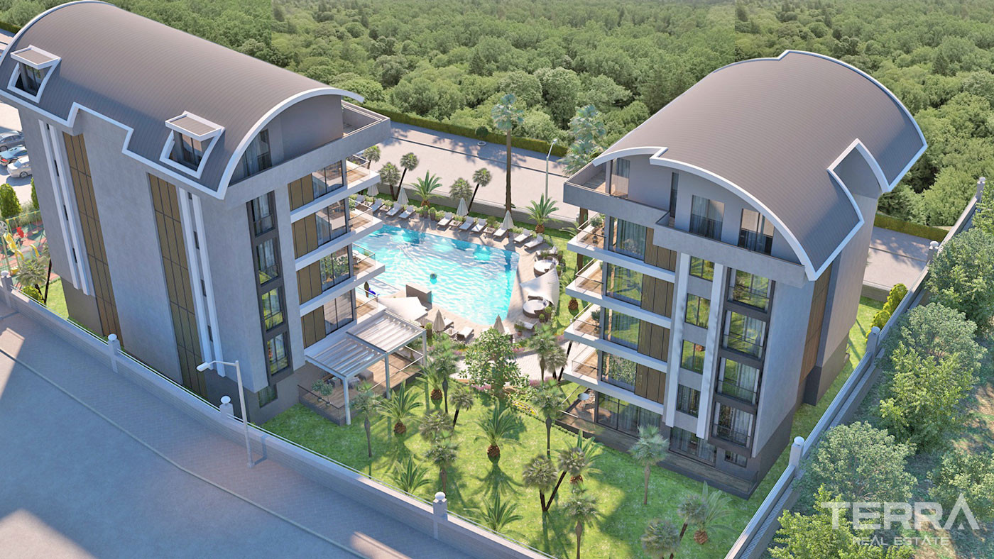 Alanya Apartments in Kargıcak with Free WiFi and Cafe in the Complex - 63125