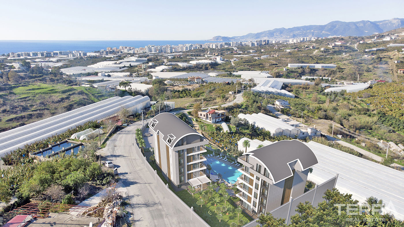 Alanya Apartments in Kargıcak with Free WiFi and Cafe in the Complex - 63129
