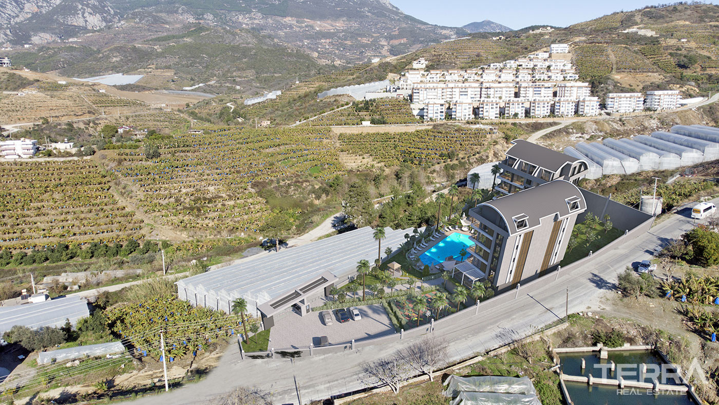 Alanya Apartments in Kargıcak with Free WiFi and Cafe in the Complex - 63130