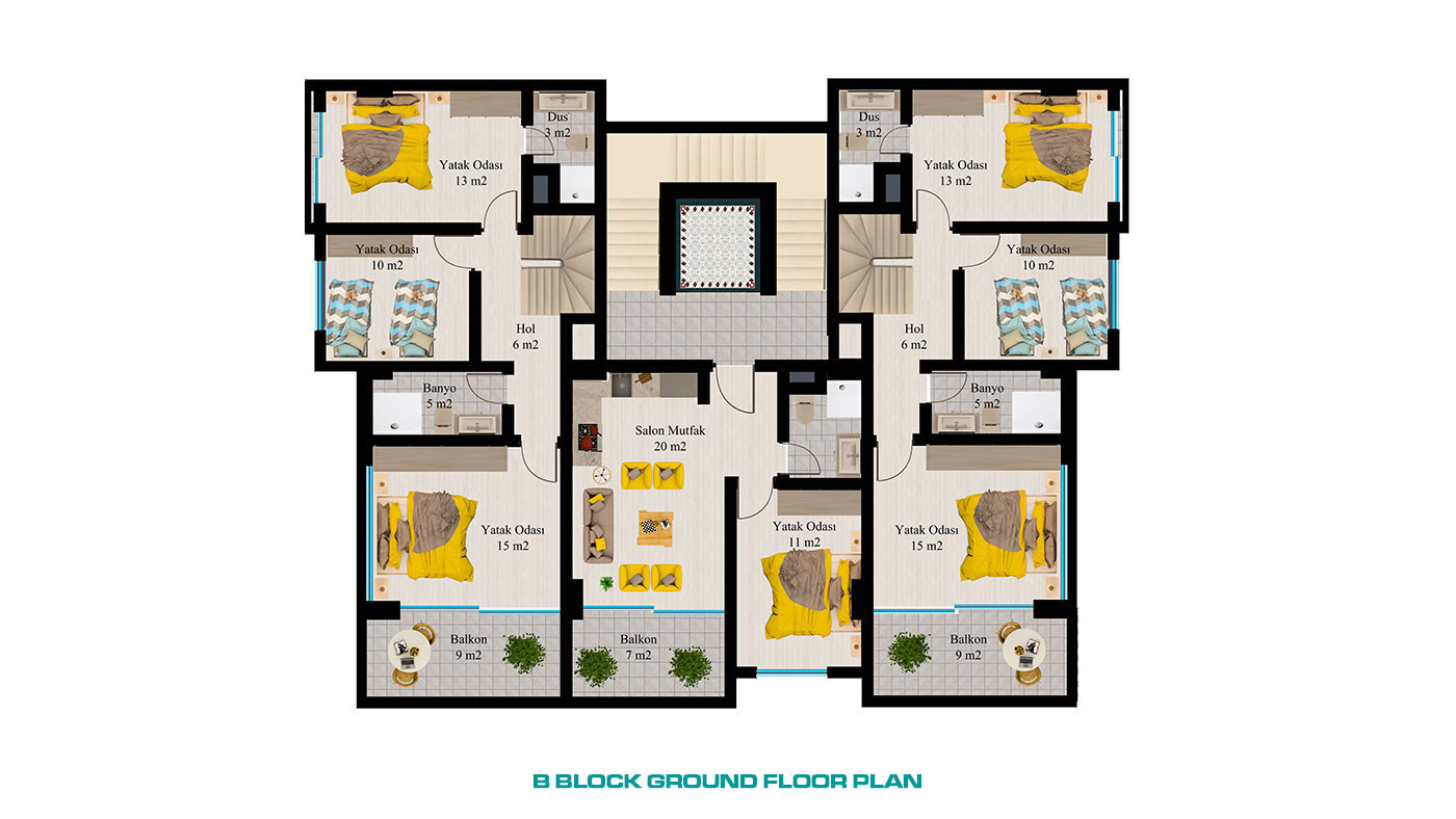Alanya Apartments in Kargıcak with Free WiFi and Cafe in the Complex - 63150
