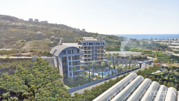 Alanya Apartments in Kargıcak with Free WiFi and Cafe in the Complex