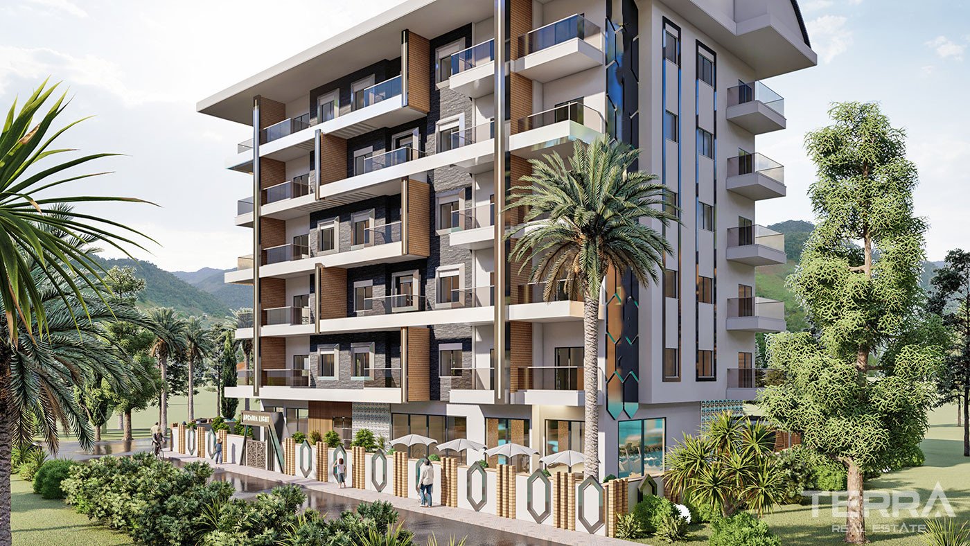 Luxury Apartments 650 m from the Beach in Alanya Mahmtular