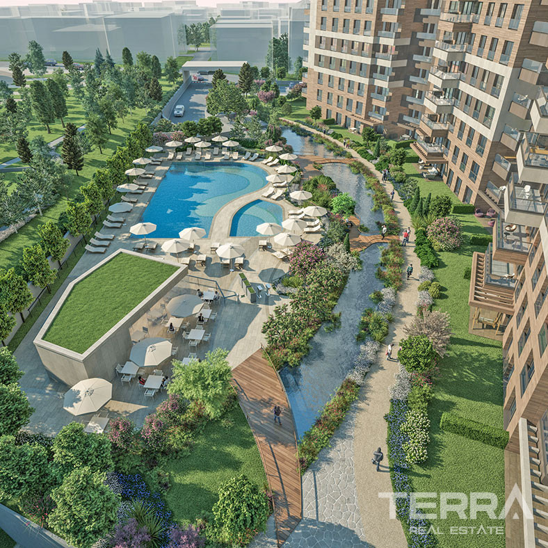 Apartamenty z widokiem na morze w luksusowym projekcie w Stambule Maltepe - 63260