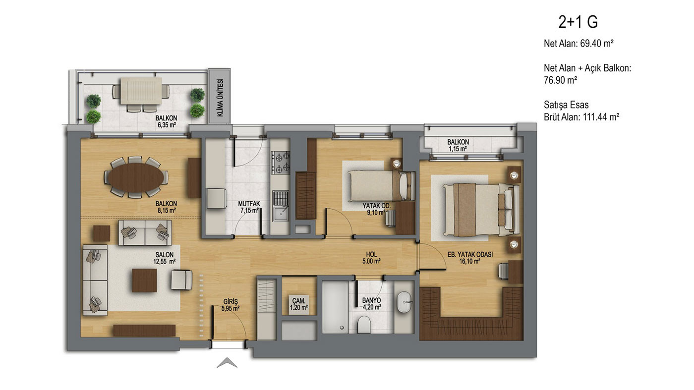 Apartamenty z widokiem na morze w luksusowym projekcie w Stambule Maltepe - 63273