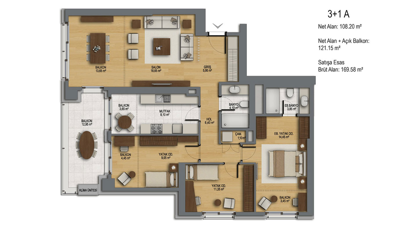 Apartamenty z widokiem na morze w luksusowym projekcie w Stambule Maltepe - 63274