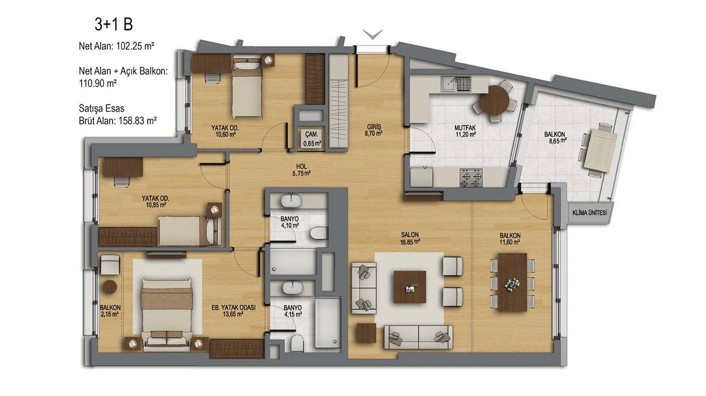 Apartamenty z widokiem na morze w luksusowym projekcie w Stambule Maltepe - 63275