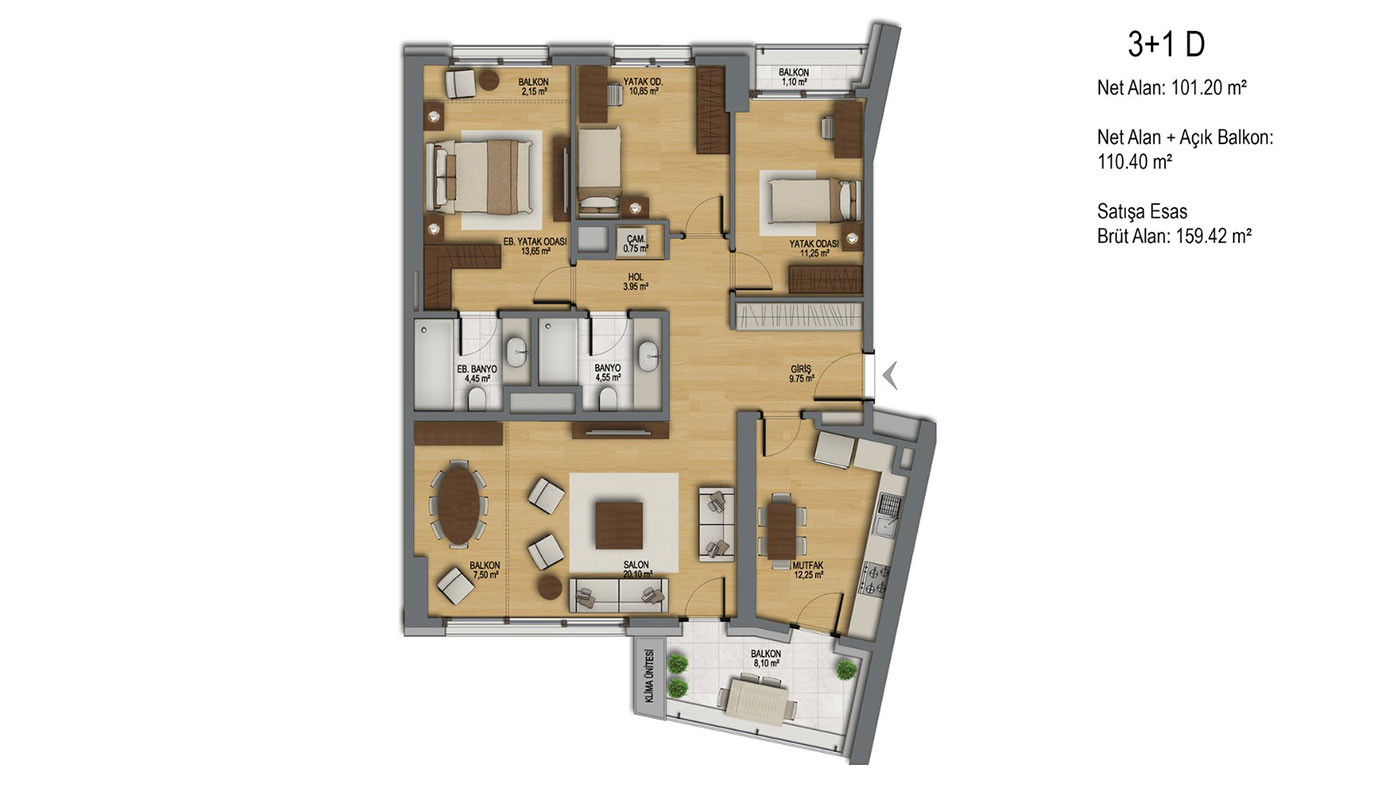 Apartamenty z widokiem na morze w luksusowym projekcie w Stambule Maltepe - 63276