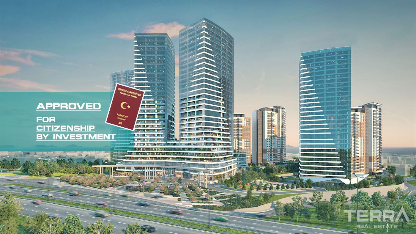 Sea View Apartments in a Luxurious Project in Istanbul Maltepe