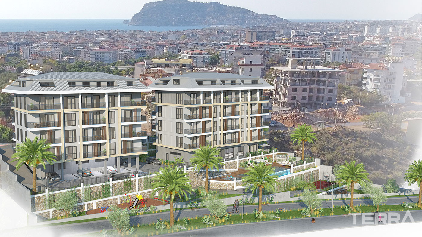 Modernly Designed Apartments in Alanya Oba at Affordable Prices